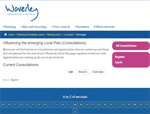 Tablet Screenshot of consult.waverley.gov.uk